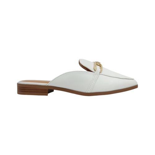 Flats blancas slingback para mujer