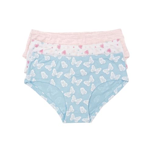 Set de 3 panties multicolor para niña