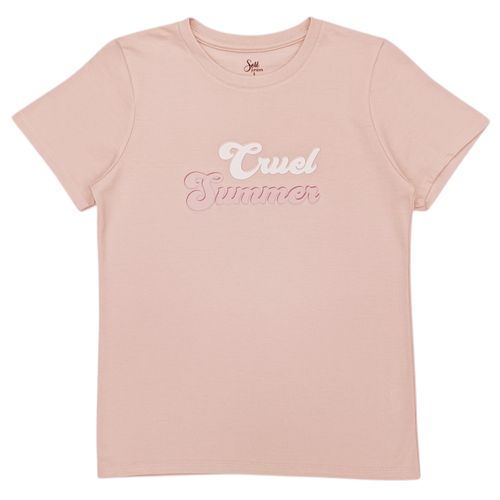 Camiseta oversize estampada para mujer