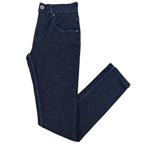 Slim jeans navy sólido para hombre
