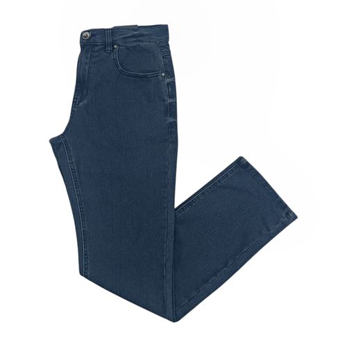 Slim jeans azul sólido para hombre
