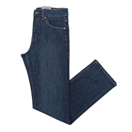 Straight jeans lavado azul para hombre