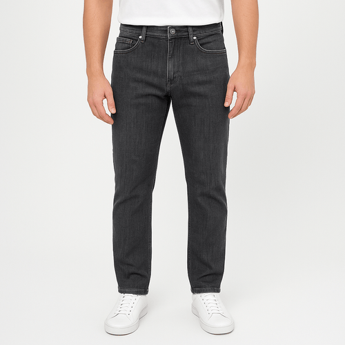 Straight jeans gris lavado para hombre
