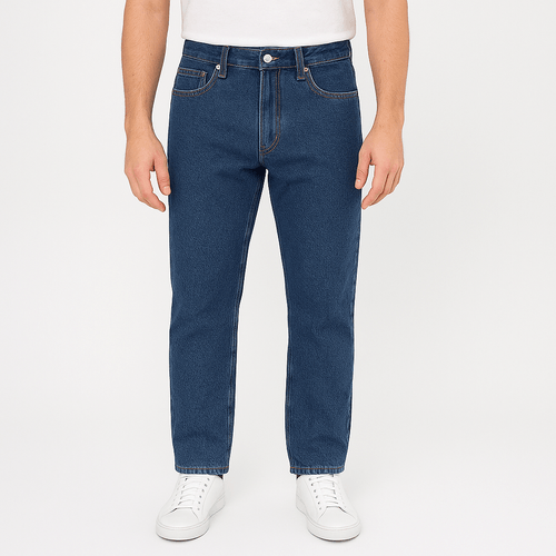Straight jeans azul lavado para hombre