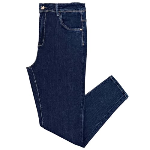 Skinny jeans sólido curvy para mujer
