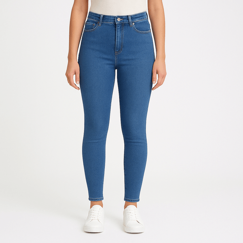 Skinny jeans sólido para mujer