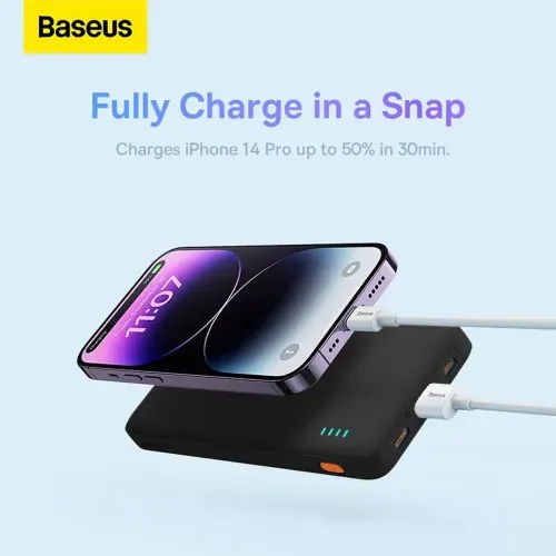 Powerbank carga rápida 10,000mah 20Watts + cable USB-C