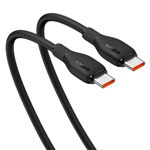 Cable de carga rápida Type-C a Type-C 100Watts 1.2m negro