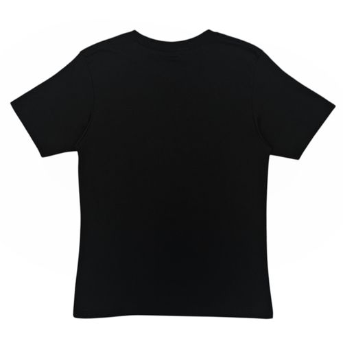 Camiseta negra estampada para mujer