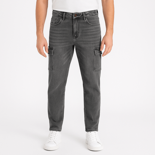 Slim jeans gris para hombre