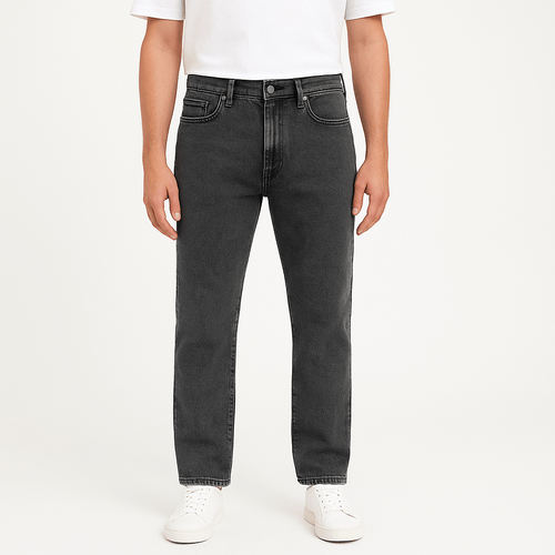 Straight jeans gris para hombre