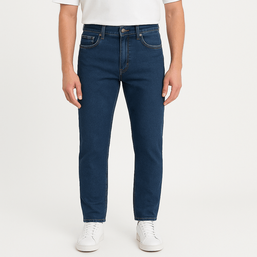 Straight jeans azul para hombre