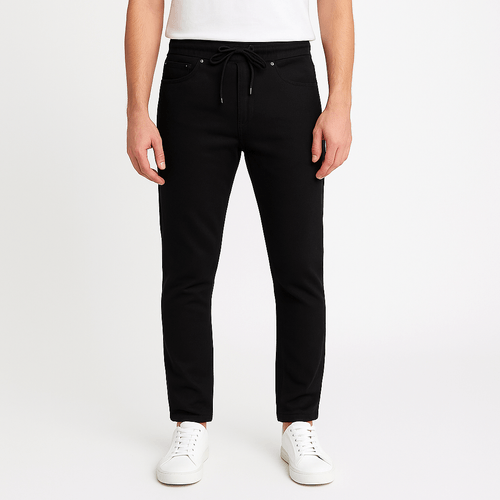 Jogger negro lavado para hombre