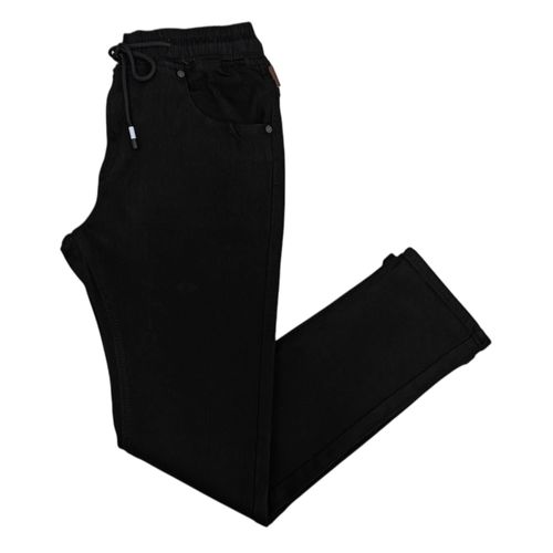 Jogger negro lavado para hombre