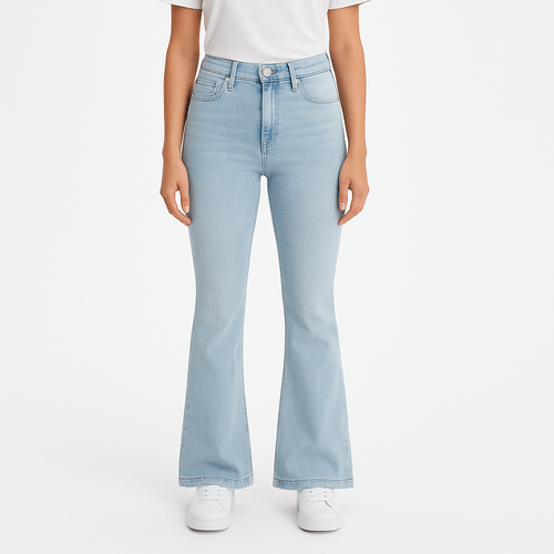 Flare jeans lavado para mujer