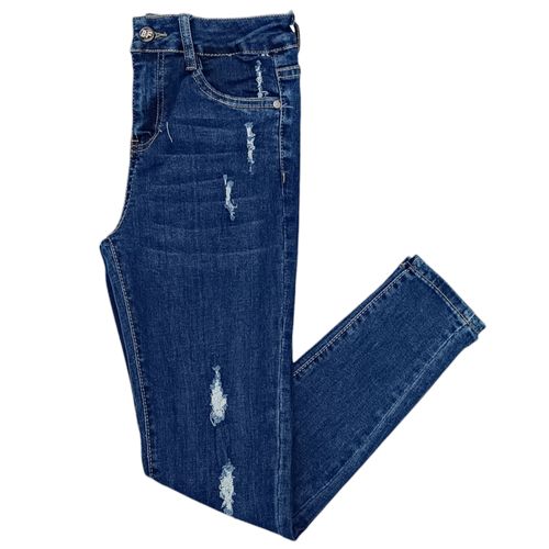 Skinny jeans con textura para mujer