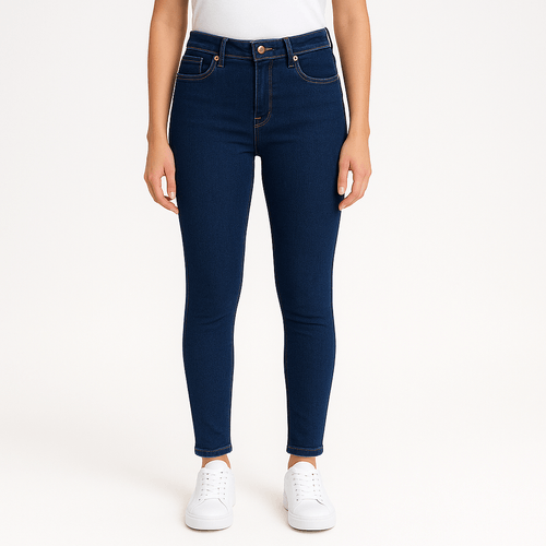 Skinny jeans sólido para mujer