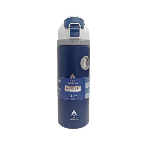 Termo azul con aislamiento 24 oz