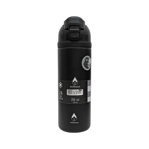 Botella negra con aislamiento de 710ml