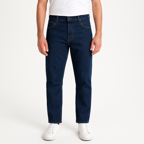 Straight jeans azul lavado