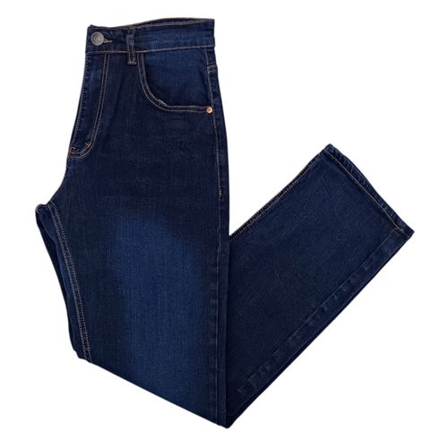 Straight jeans azul lavado