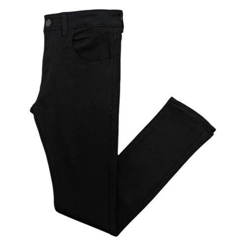 Slim jeans sólido negro para hombre