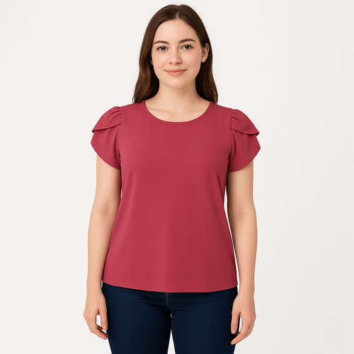 Blusa sólida para mujer