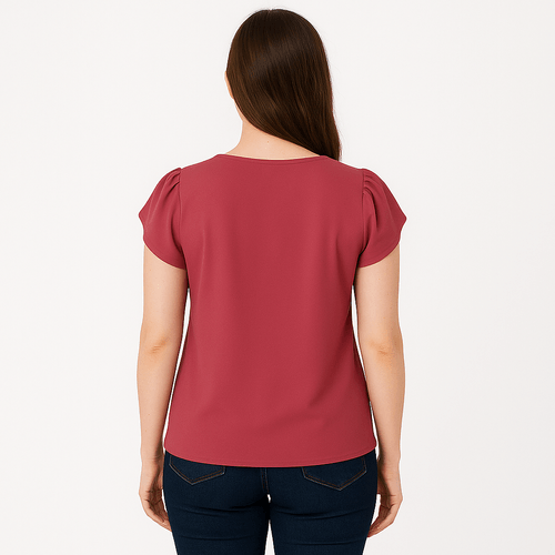 Blusa sólida para mujer