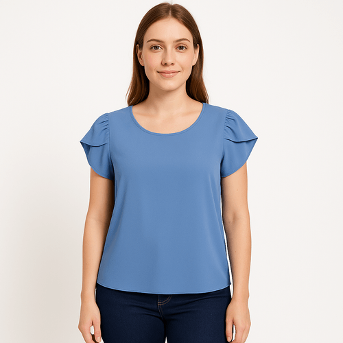 Blusa sólida para mujer