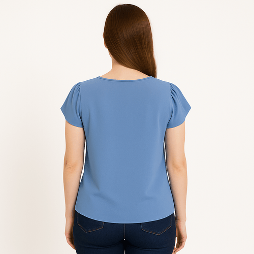Blusa sólida para mujer