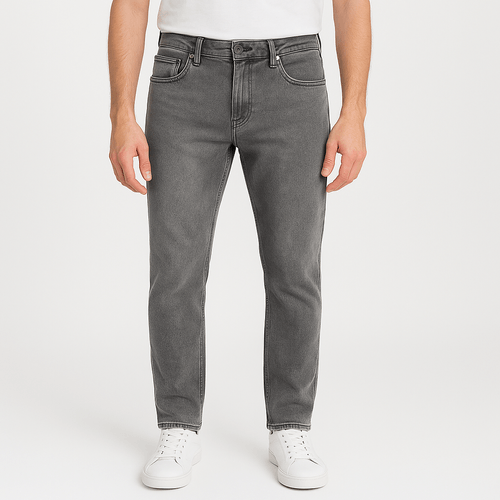 Slim jeans gris lavado