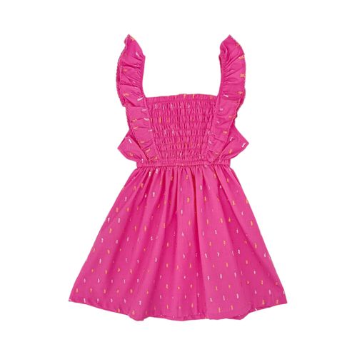 Vestido fucsia para niña