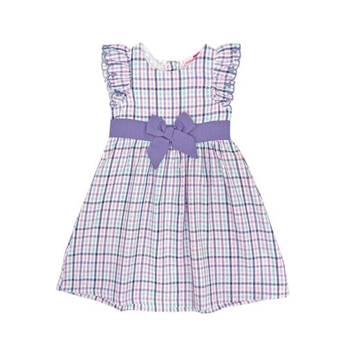 Vestido cuadriculado para niña
