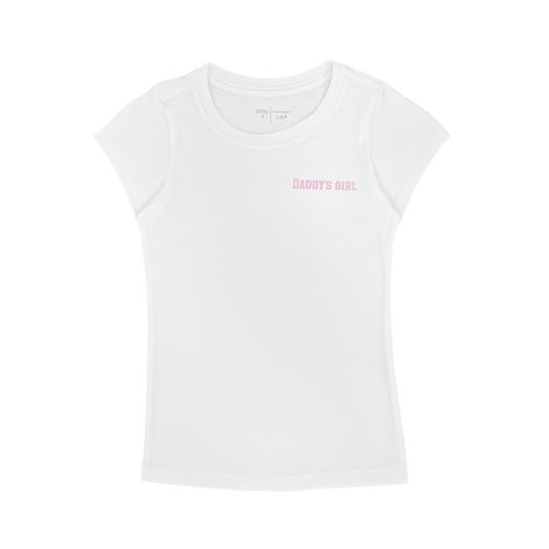 Camiseta blanca para niña