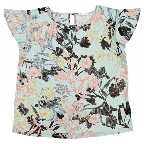 Blusa curvy multicolor estampada para mujer