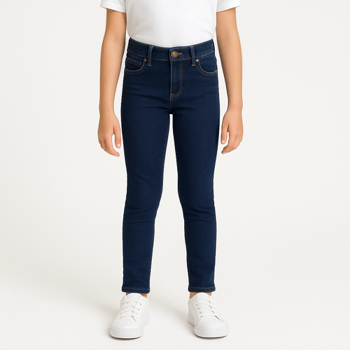 Skinny jeans sólido para niña