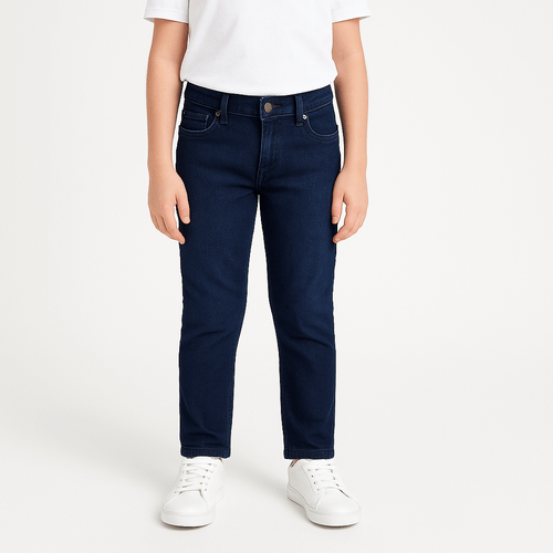Slim jeans sólido para niño
