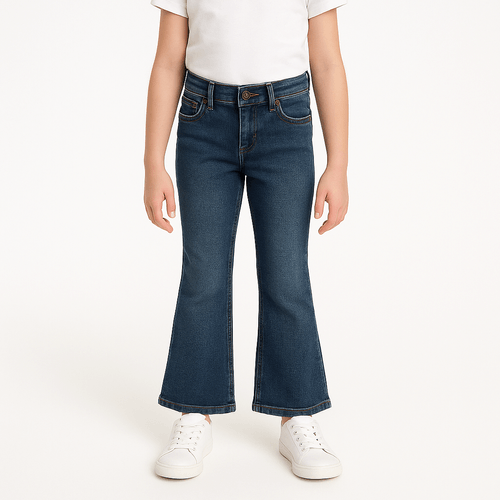 Flare jeans azul para niña
