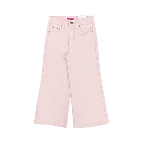 Wide leg jeans rosa para niña
