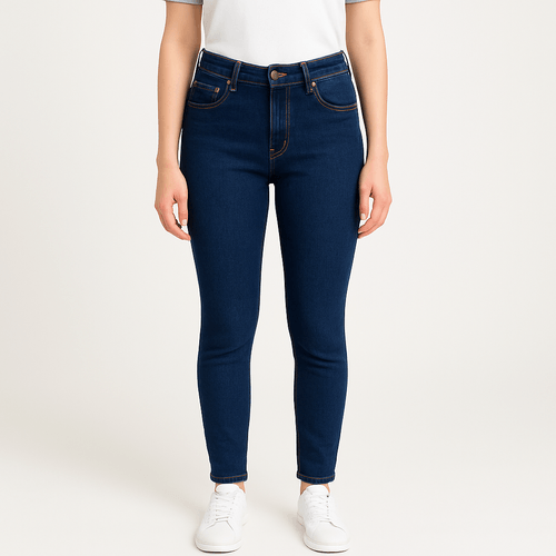 Skinny jeans sólido para mujer