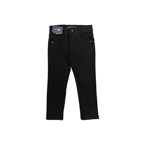 Straight jeans negro sólido