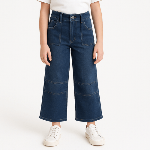 Wide leg jeans azul lavado