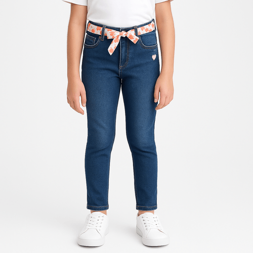 Skinny jeans azul lavado