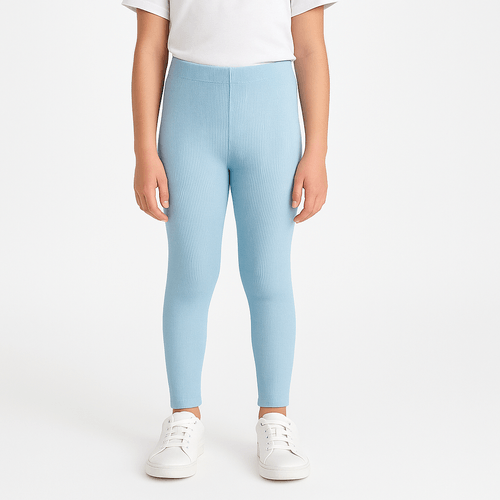 Leggins celeste con textura