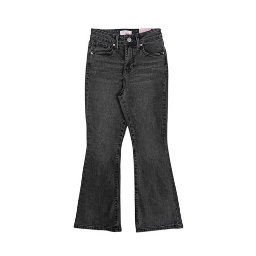 Flare jeans gris sólido