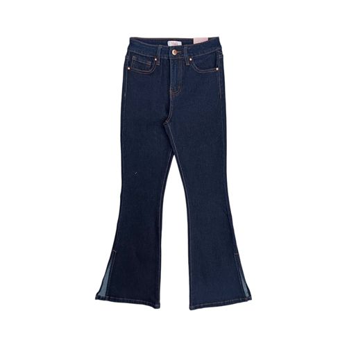Flare jeans azul oscuro sólido