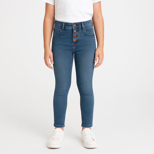 Skinny jeans azul lavado