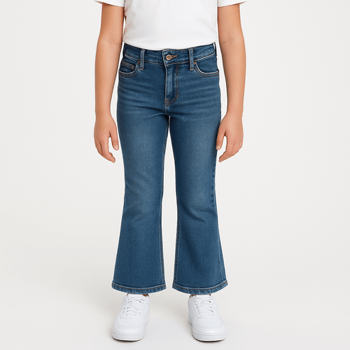 Flare jeans azul para niña
