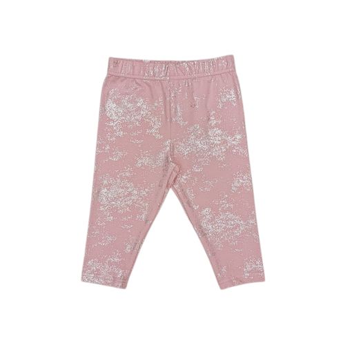 Leggins rosa metálico sólido