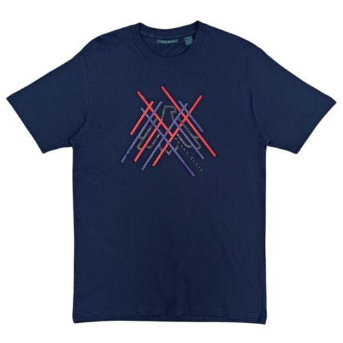 Camiseta estampada navy para hombre